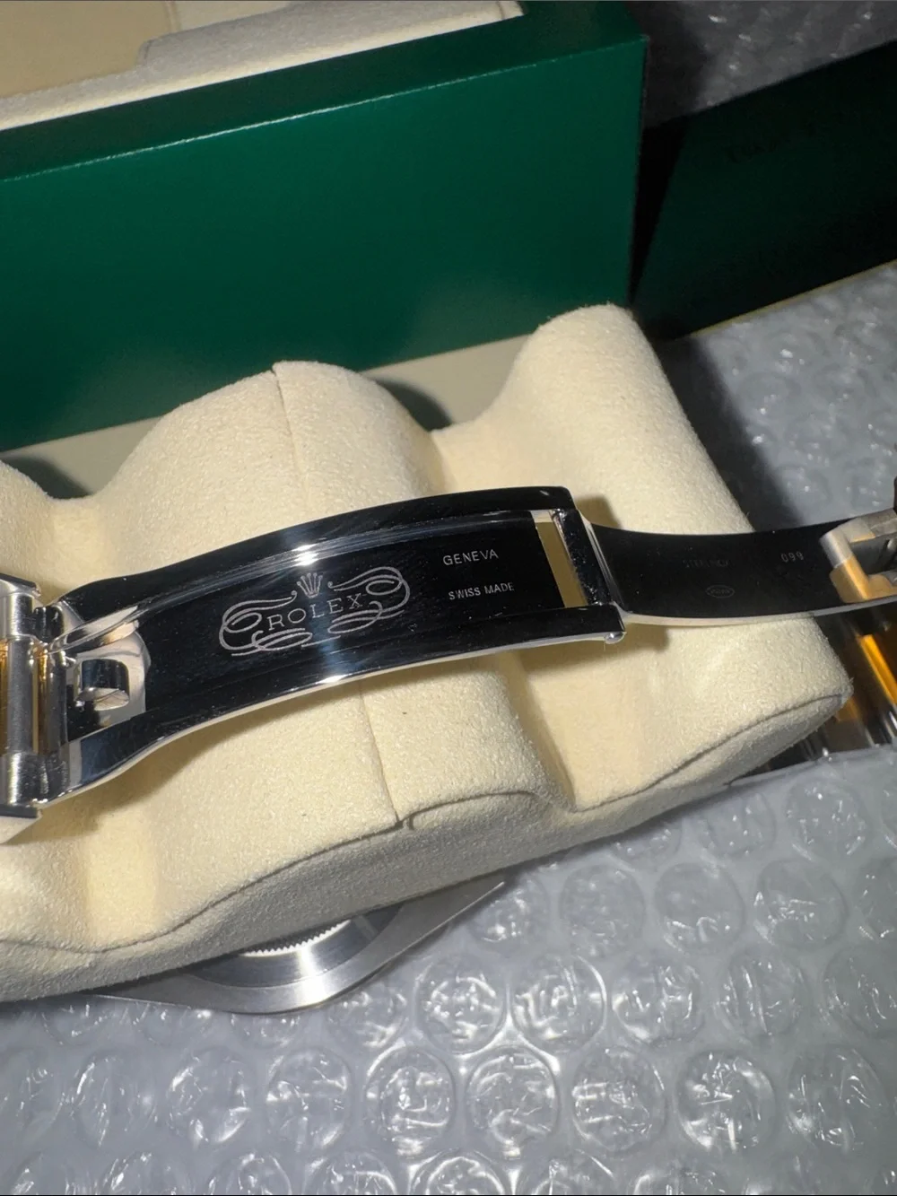 Two-Tone Black and Gold Men's Watch